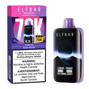 ELFBAR MOONLIGHT 70K - GRAPE ICE 5CT