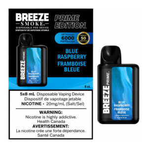 BREEZE PRIME S50 6000 (8ML) - BLUE RASPBERRY 5CT