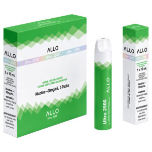 ALLO 2500 LEMON LIME CRAN 5 PC CARTON
