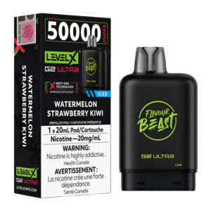 LEVEL X FLAVOUR BEAST G2 ULTRA 50K - WATERMELON STRAWBERRY KIWI ICED