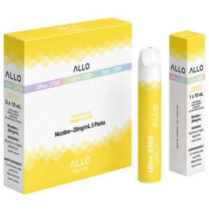 ALLO 2500 PINEAPPLE ICE 5 PC CARTON