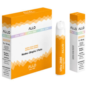 ALLO 2500 MANGO PEACH ORANGE 5 PC CARTON
