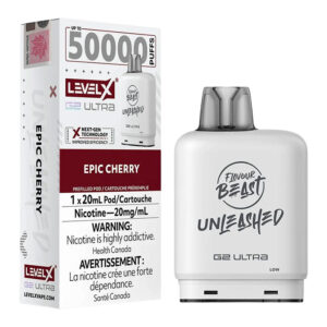 LEVEL X G2 ULTRA POD 20ML - UNLEASHED - EPIC CHERRY 20MG 6PC/CARTON [ONTARIO]