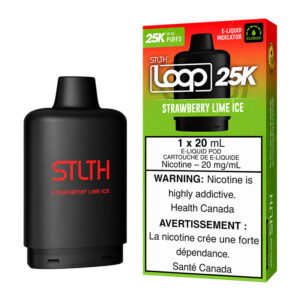 STLTH LOOP 25K -STRAWBERY LIME ICE 5PC CARTON