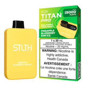 STLTH TITAN PRO PINEAPPLE BLUEBERRY KIWI ICE 5PC