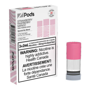 Z POD 2% 3 X 2ML - STRAWBERRY RASPBERRY MANGO