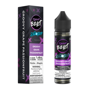 FLAVOUR BEAST E-LIQUID - GROOVY GRAPE PASSIONFRUIT (ICED) 20MG/60ML [ONTARIO] - 827152140046