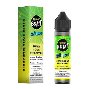 FLAVOUR BEAST E-LIQUID - SUPER SOUR PINEAPPLE 20MG/60ML [ONTARIO] - 827152176274