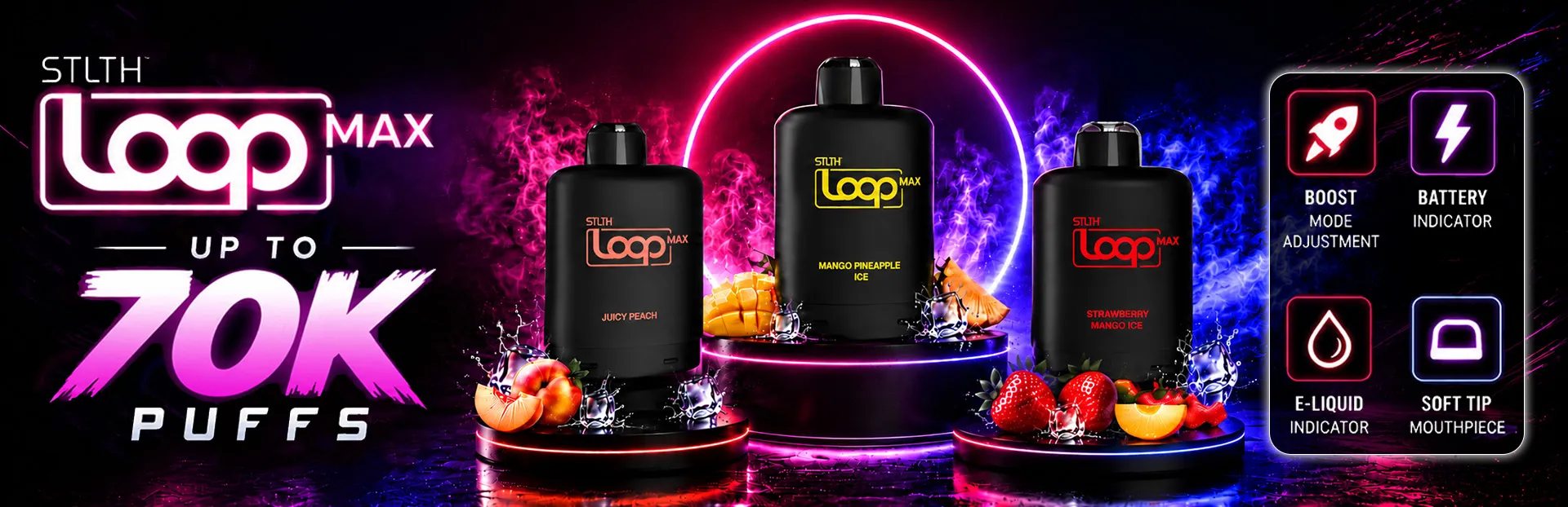 STLTH Loop Max 70K Prefilled Pod Device - Wholesale Canada
