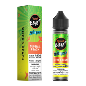 FLAVOUR BEAST E-LIQUID - SUPER S. PEACH 20MG/60ML [ONTARIO] - 827152176267