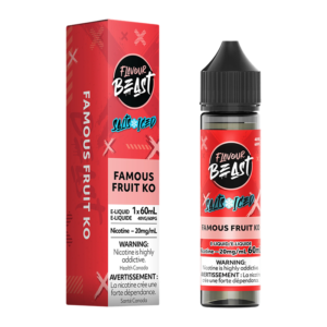 FLAVOUR BEAST E-LIQUID - FAMOUS FRUIT KO 20MG/60ML [ONTARIO] - 827152176151