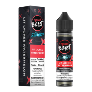FLAVOUR BEAST E-LIQUID - LIT LYCHEE WATERMELON 20MG/60ML [ONTARIO] - 827152176199