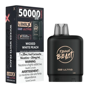 LEVEL X FLAVOUR BEAST G2 ULTRA 50K - WICKED WHITE PEACH