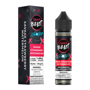 FLAVOUR BEAST E-LIQUID - SAVAGE STRAWBERRY WATERMELON 20MG/60ML [ONTARIO] - 827152176229