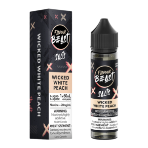 FLAVOUR BEAST E-LIQUID - WICKED WHITE PEACH 20MG/60ML [ONTARIO] - 827152140169