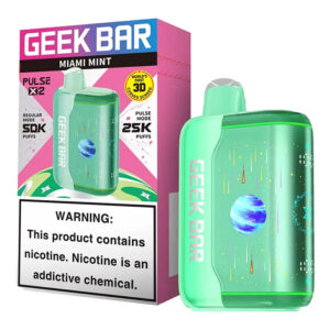 GEEK BAR PULSE X 2 DISPOSABLE - MIAMI MINT (4PCS/CTN) [ON] - 20MG / 20ML