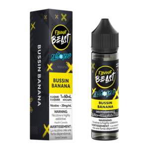 FLAVOUR BEAST E-LIQUID - BUSSIN BANANA (ICED) 20MG/60ML [ONTARIO] - 827152140008